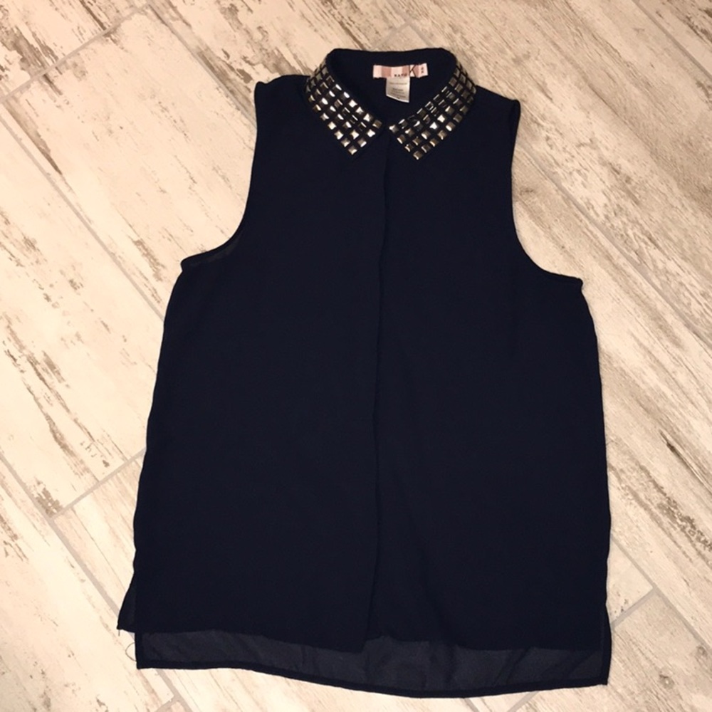 Sheer Katie K Sleeveless blouse.